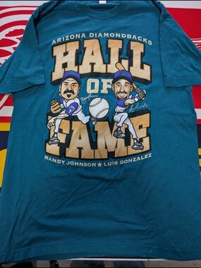 Tultex Teal Arizona Diamondbacks Hall of Fame Graphic Tee